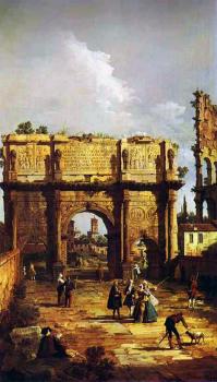 卡納萊托 Rome, The Arch of Constantine 卡納萊托 Rome, The Arch of Constantine